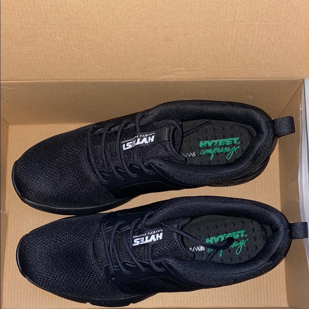 Men's Black Athletic Safety Shoes